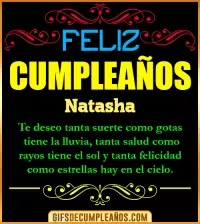 Frases de Cumpleaños Natasha